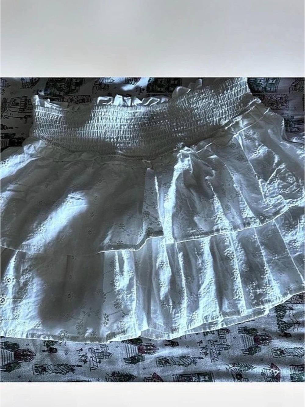 White Mini skirt
